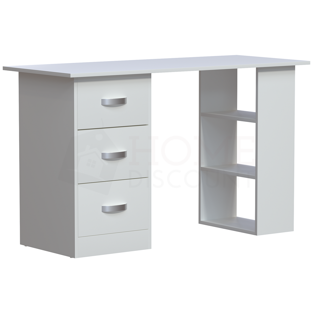 Mason 3-Drawer Computer Desk - White