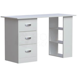 Mason 3-Drawer Computer Desk - White