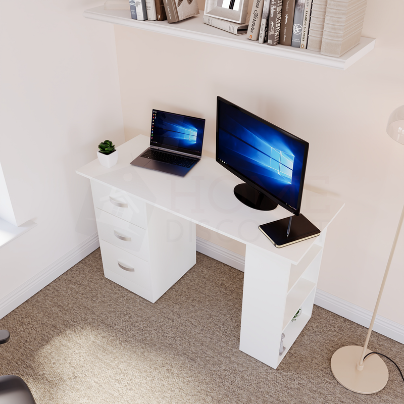 Mason Computer Desk, White