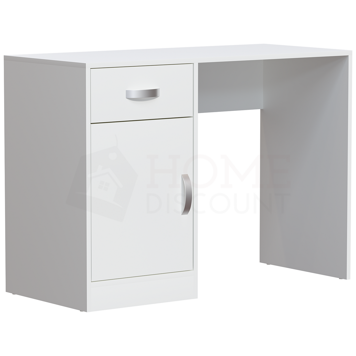Hudson 1-Drawer 1-Door Computer Desk, White