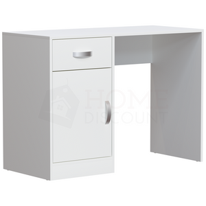Hudson 1-Drawer 1-Door Computer Desk, White