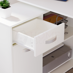 Longton Adjustable Computer Desk, White