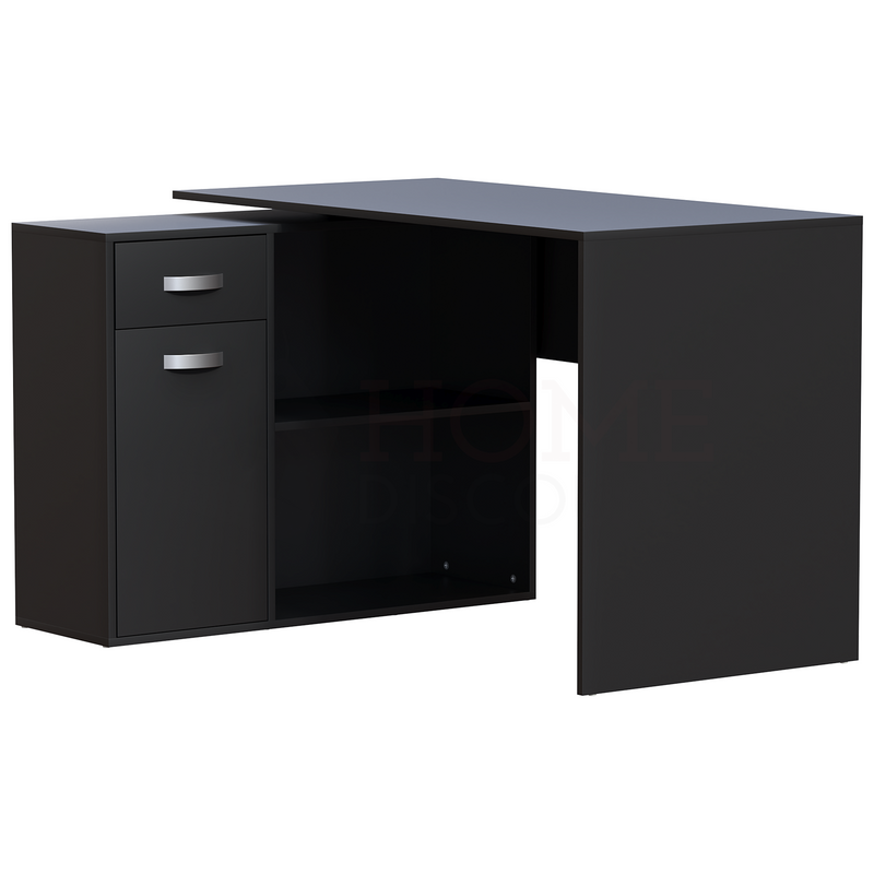 Longton Adjustable Computer Desk, Black