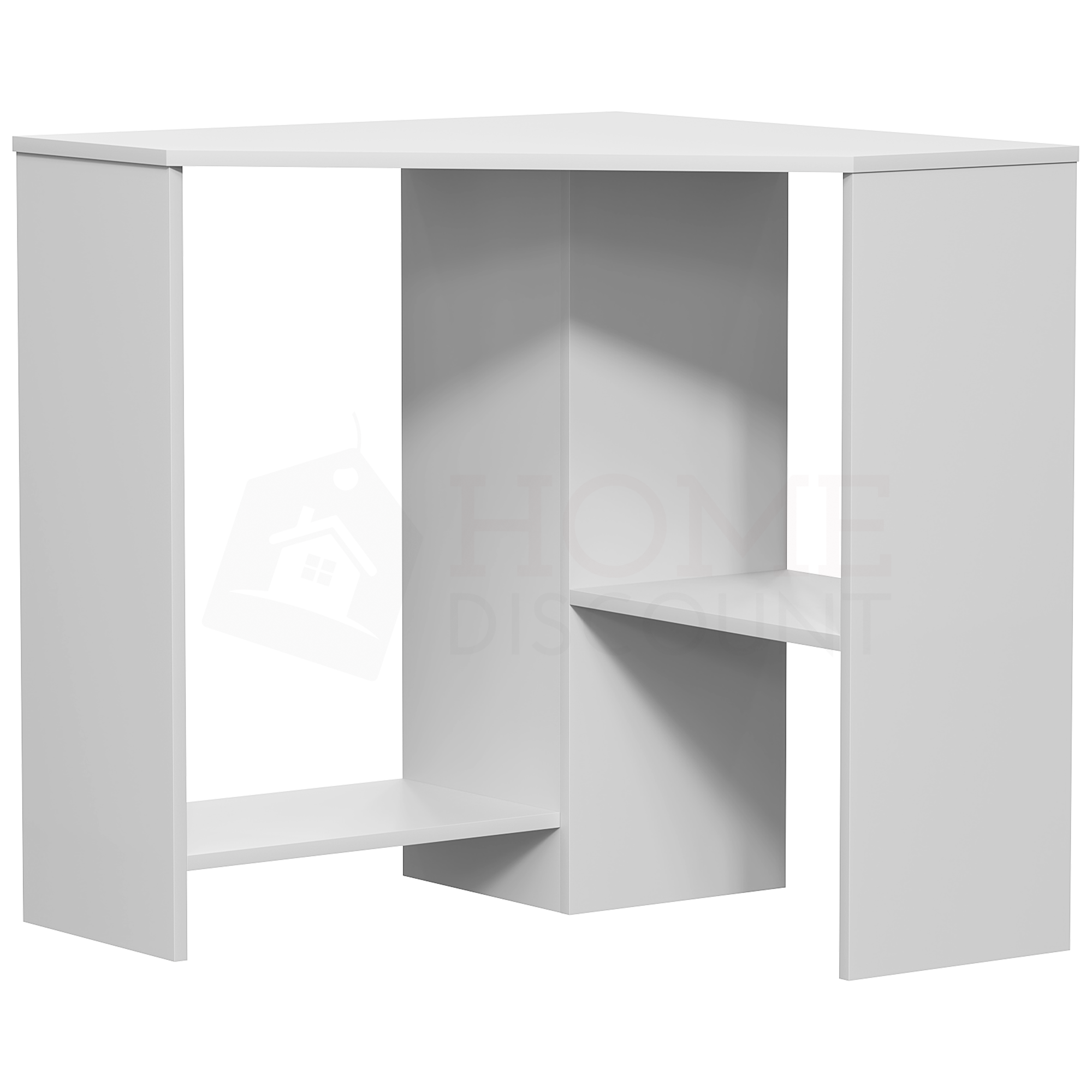 Hetton Corner Computer Desk White Home Discount Ltd