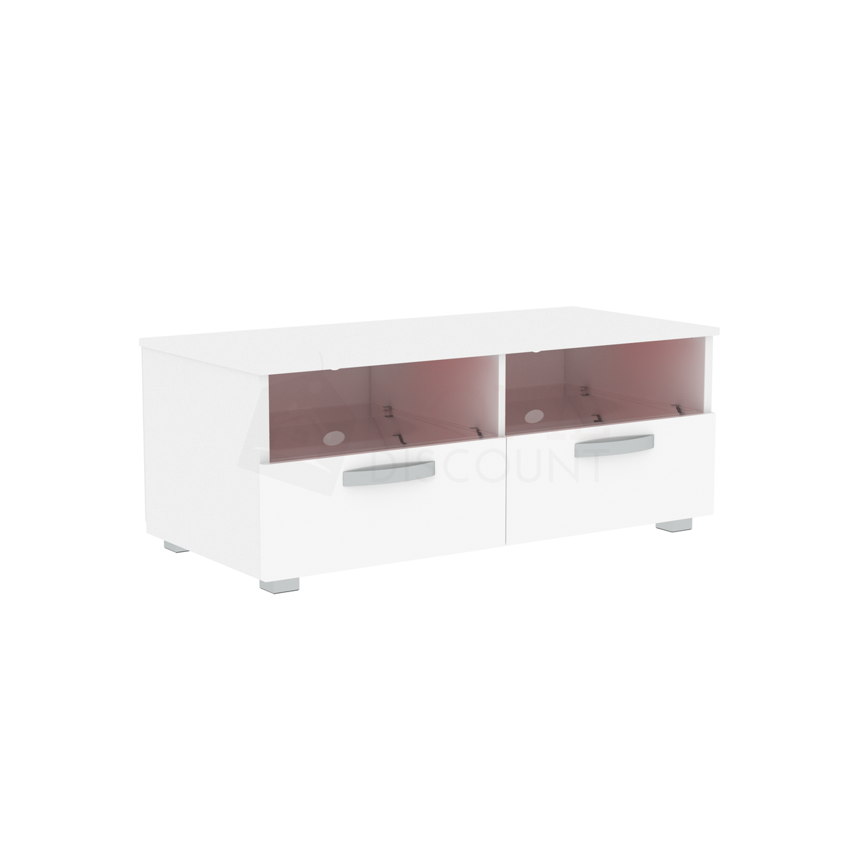 Vogue 2-Drawer LED TV Unit - White