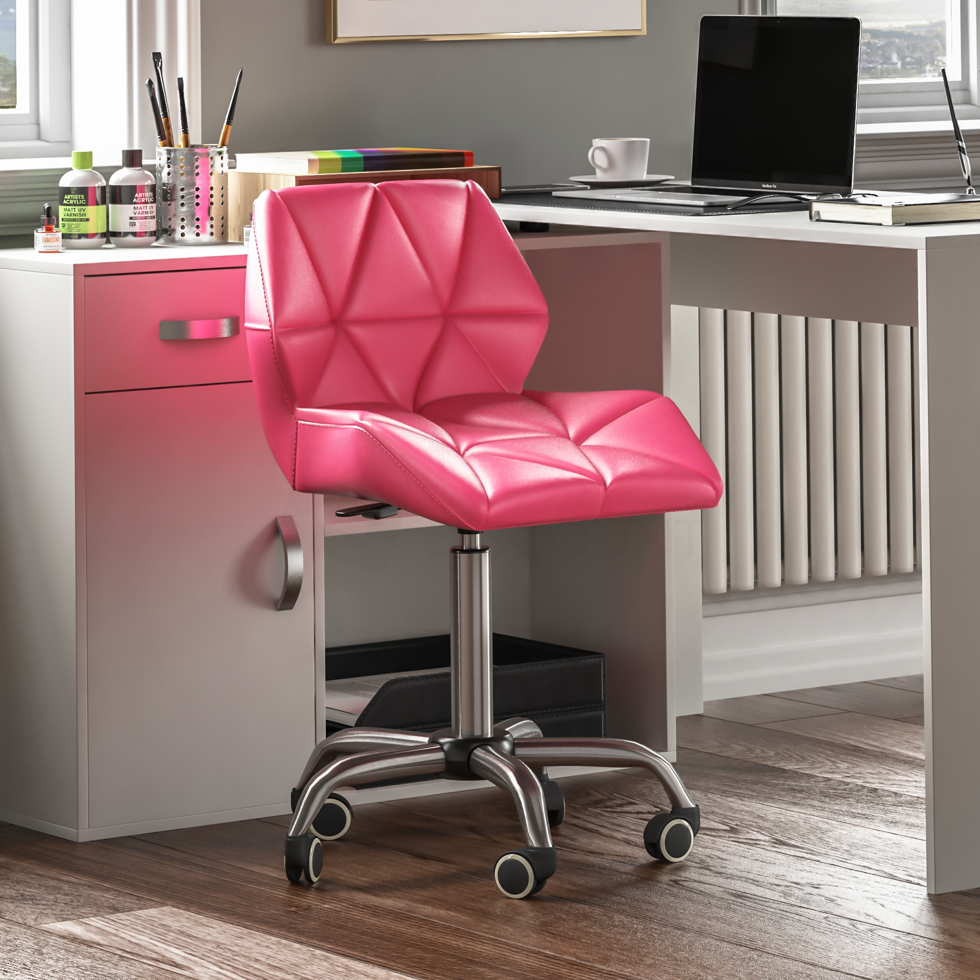 Geo Office Chair Pink Home Discount Ltd