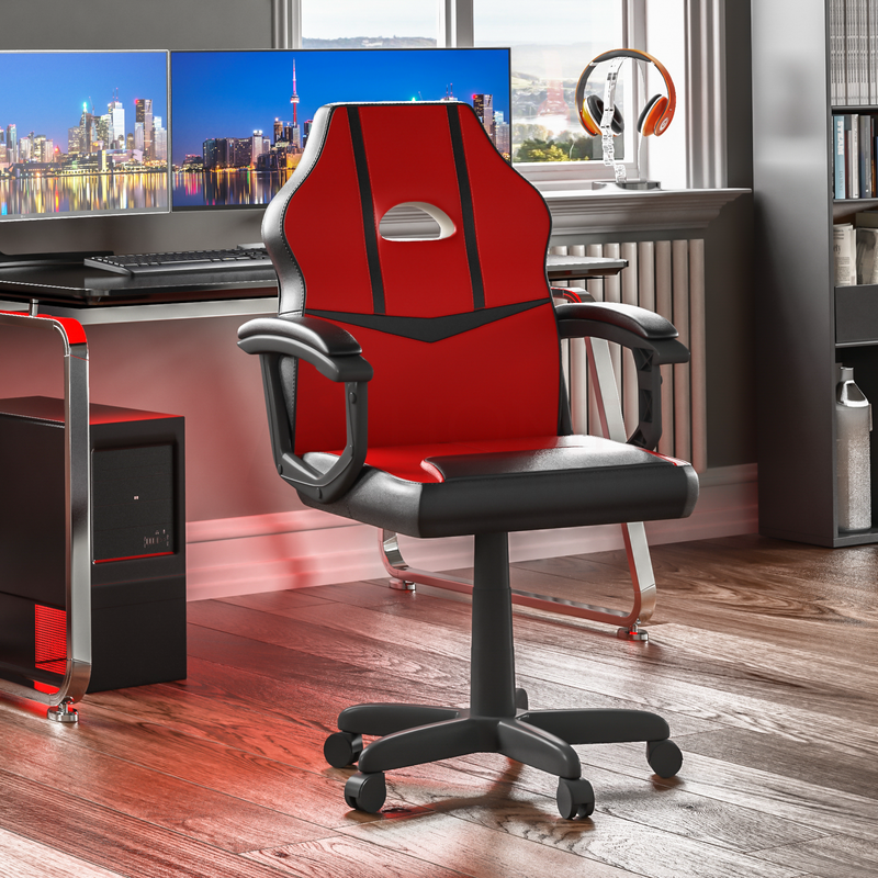 Comet Racing Gaming Chair, Red & Black