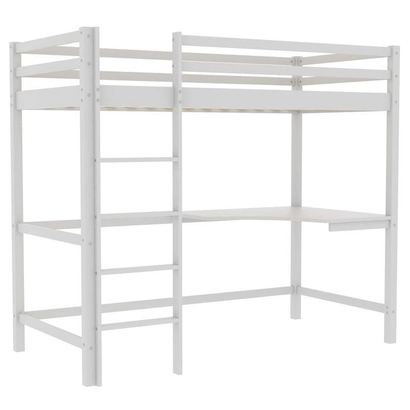 Sydney Bunk Bed With Desk, White