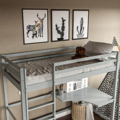Sydney Bunk Bed With Desk, Grey