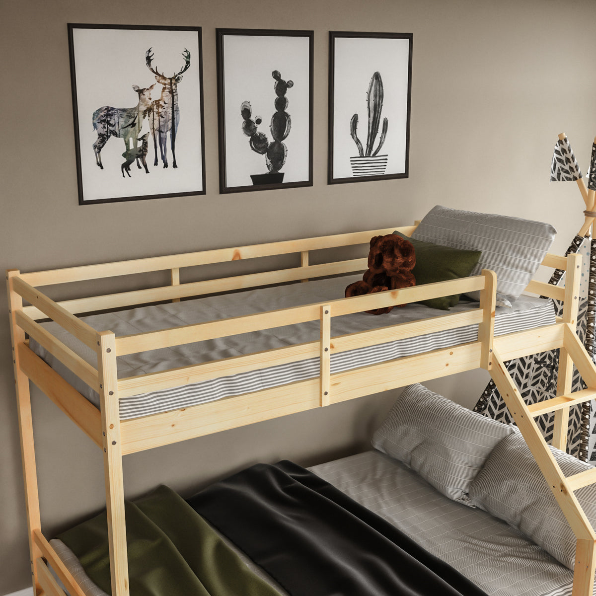 Sydney Triple Sleeper Bunk Bed - Pine