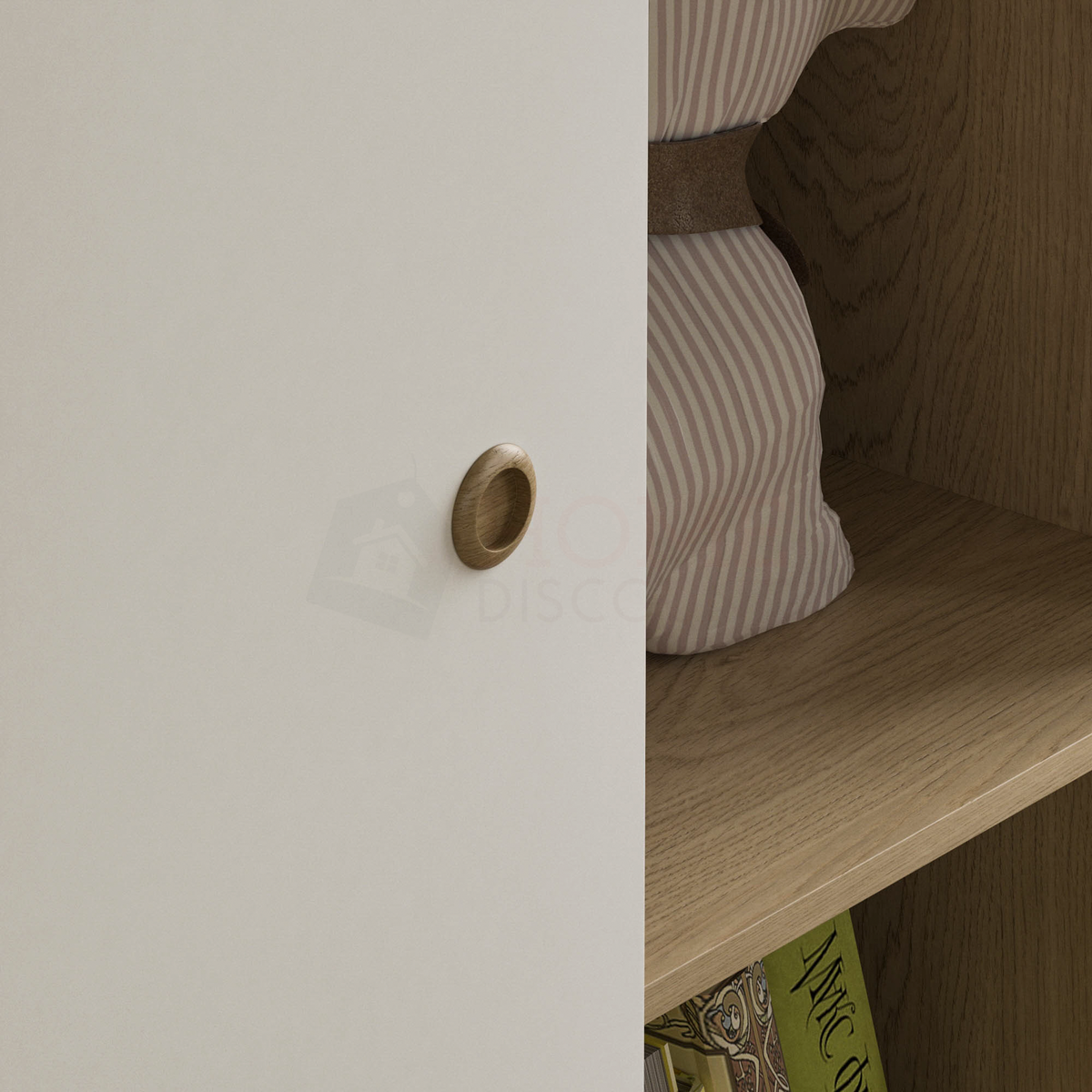 Neptune 1-Door Wardrobe - White & Oak