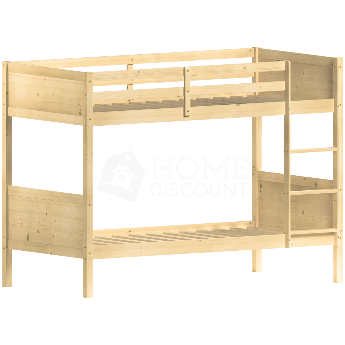 Gemini Detachable Bunk Bed - Pine & Libra Wooden Underbed Drawers - White
