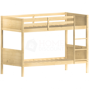 Gemini Detachable Bunk Bed - Pine & Libra Wooden Underbed Drawers - White