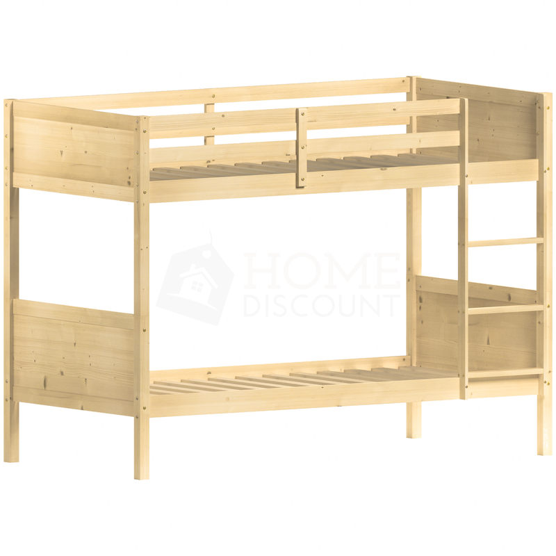 Gemini Detachable Bunk Bed, Pine & Libra Wooden Underbed Drawers, White