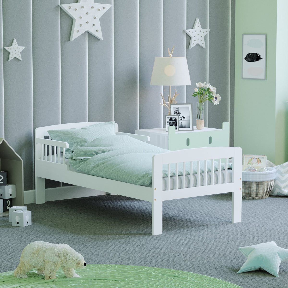 Scorpio Toddler Bed - White
