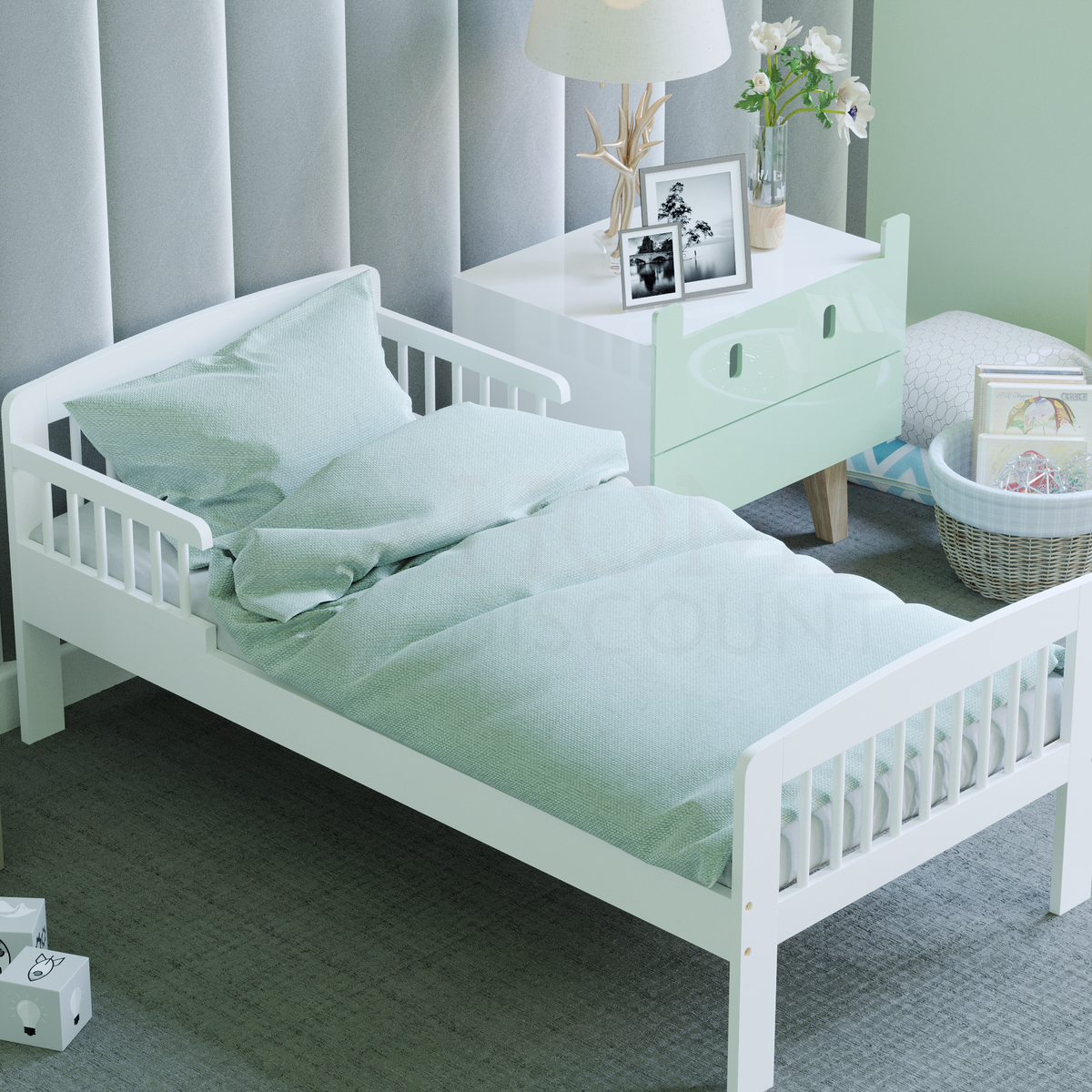 Scorpio Toddler Bed - White