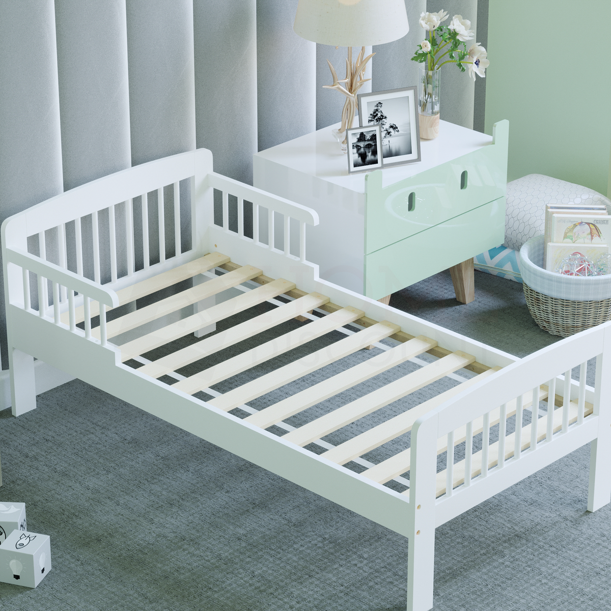 Scorpio Toddler Bed - White