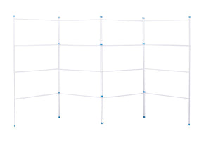 4-Fold Clothes Airer - White