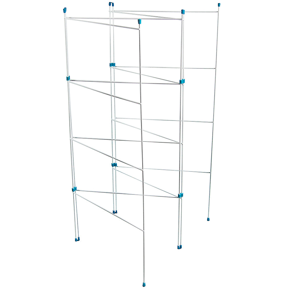 4-Fold Clothes Airer - White