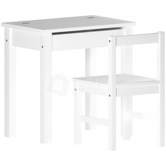 Aries Desk & Chair, White