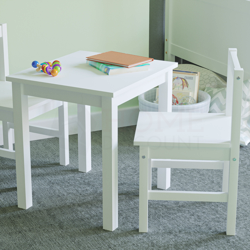 Pisces Kids Table & Chairs, White