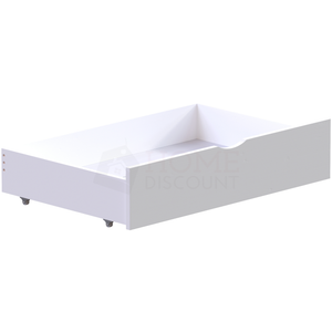 Gemini Detachable Bunk Bed & Libra Wooden Underbed Drawers - White