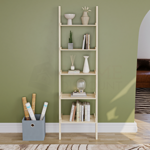 York 5-Tier Ladder Bookcase - Pine