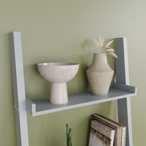 York 5-Tier Ladder Bookcase - Grey
