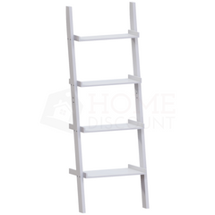York 4 Tier Ladder Bookcase, White
