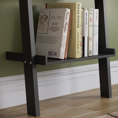 York 3 Tier Ladder Bookcase, Black