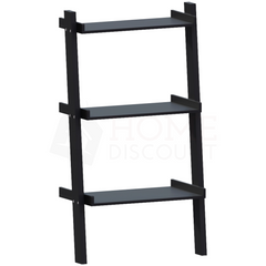 York 3 Tier Ladder Bookcase, Black