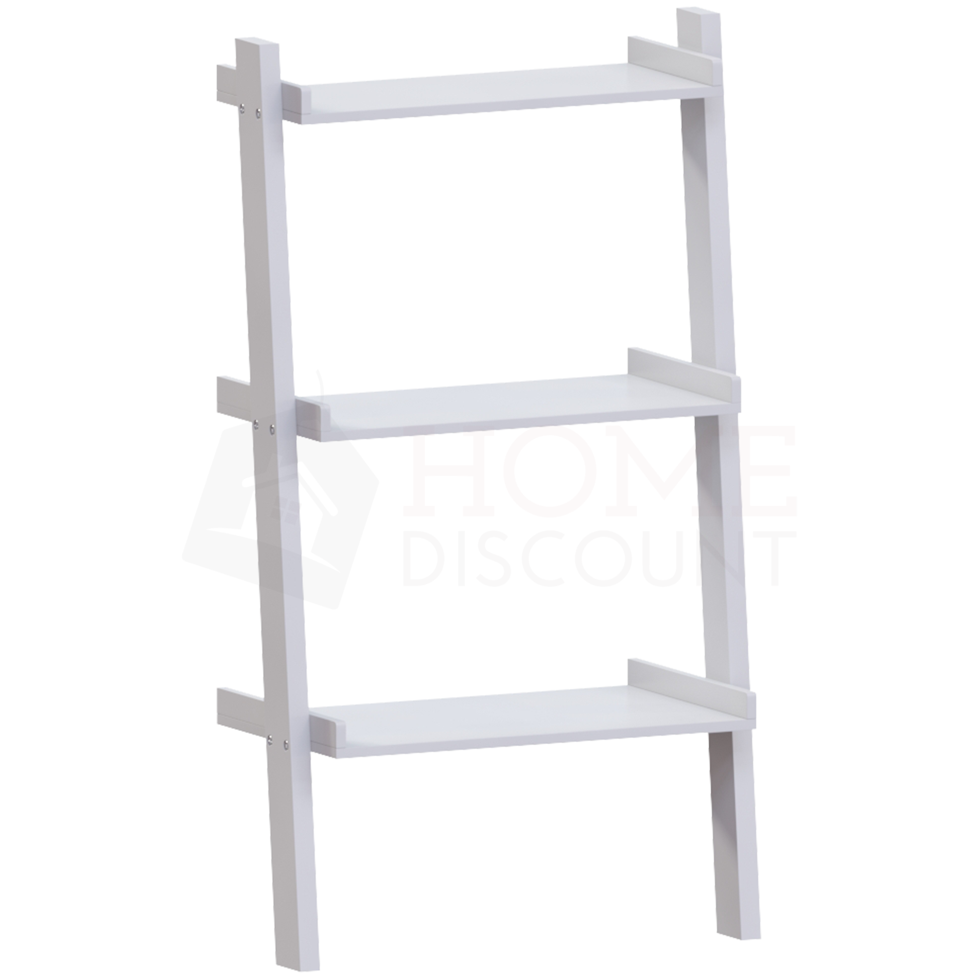 York 3 Tier Ladder Bookcase White Home Discount Ltd