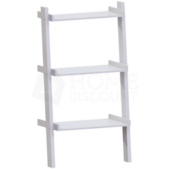 York 3 Tier Ladder Bookcase, White