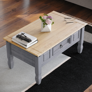 Corona 1-Drawer Coffee Table - Grey