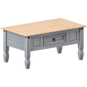 Corona 1-Drawer Coffee Table - Grey