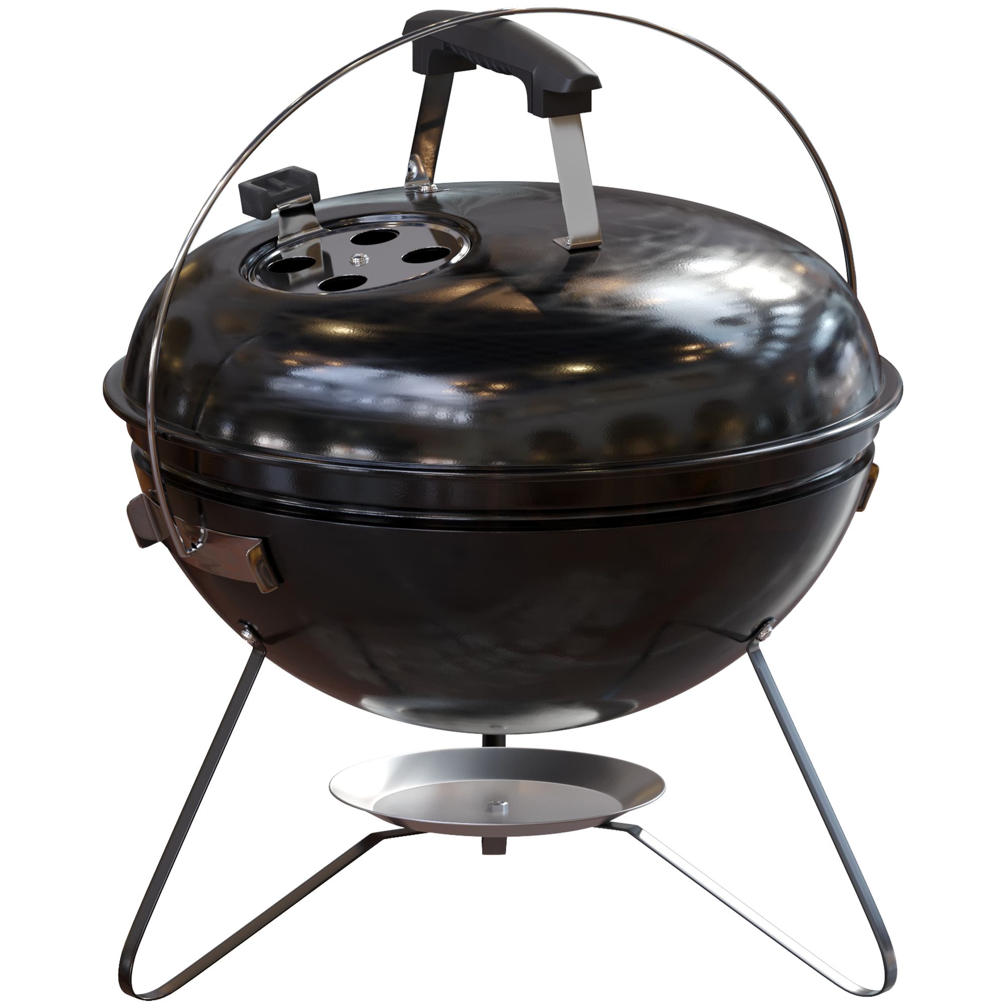 coolabah outdoor mini kettle bbq Kansas Small Kettle Grill BBQ, Black