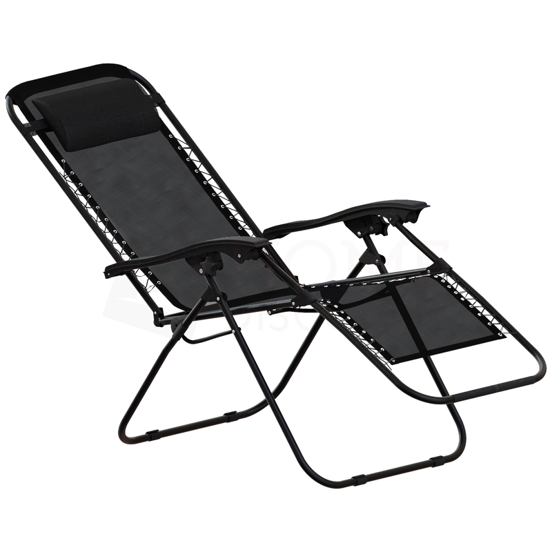 2 Pack Zero Gravity Chairs, Black