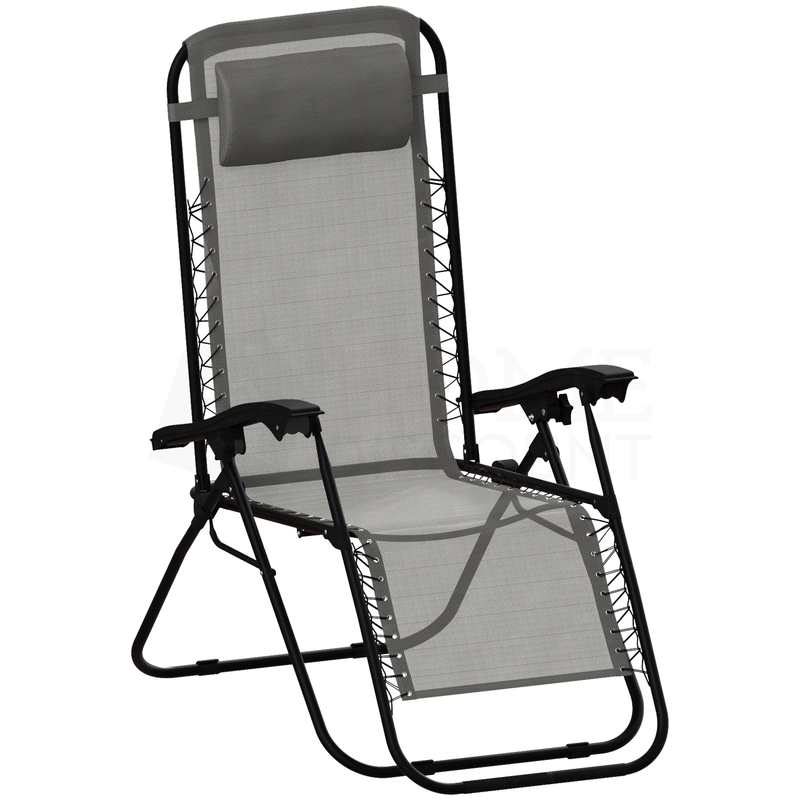 2 Pack Zero Gravity Chairs Grey Home Discount Ltd