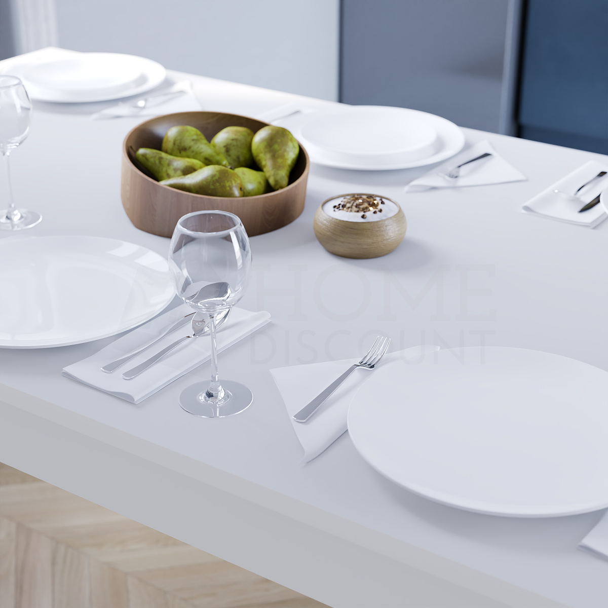 Medina 6-Seater Dining Table - White