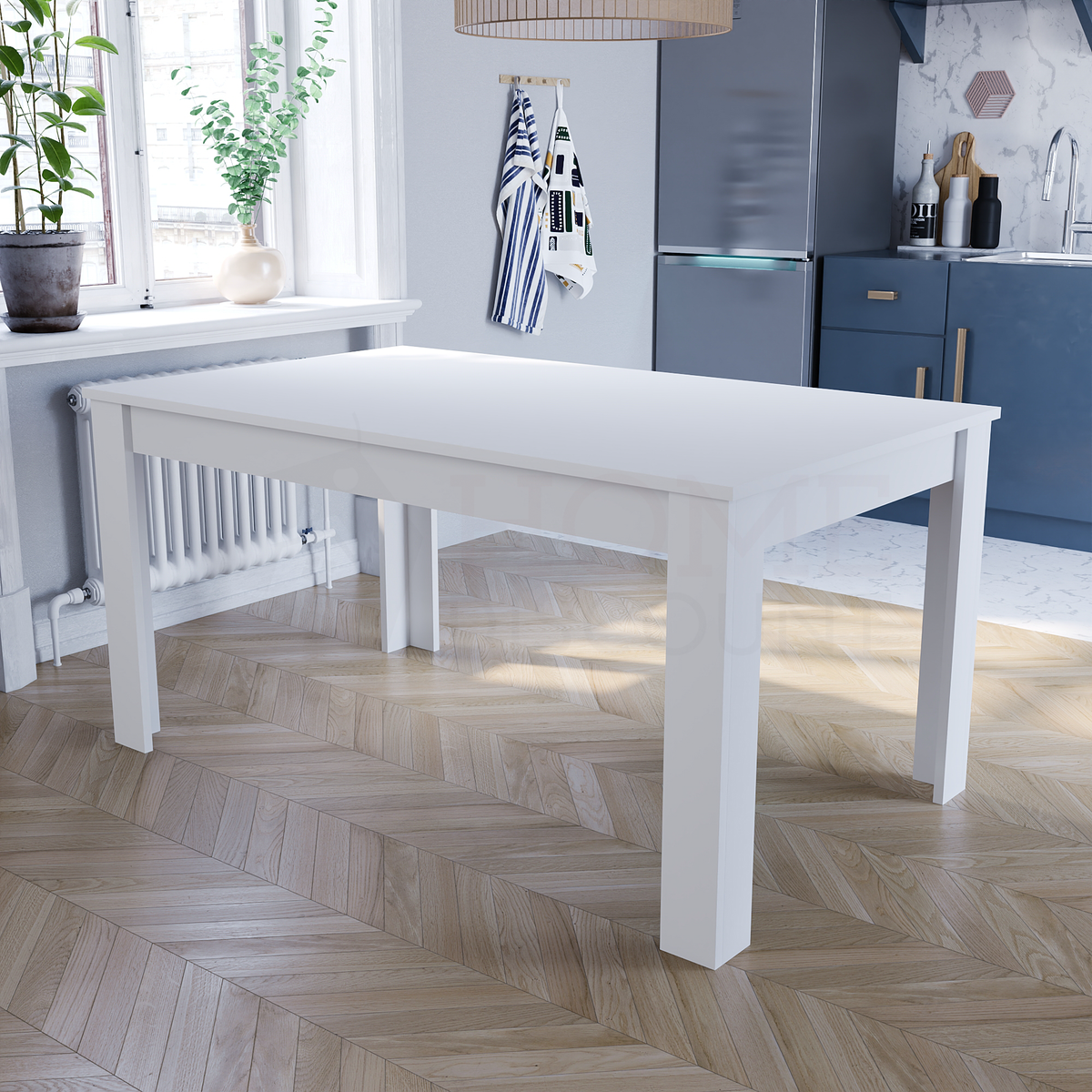 Medina 6-Seater Dining Table - White