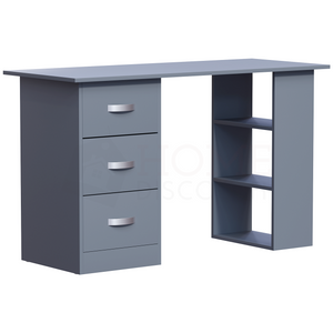 Mason 3-Drawer Computer Desk, Grey
