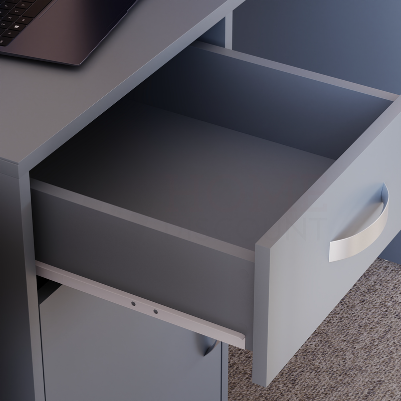 Hudson Computer Desk, Grey