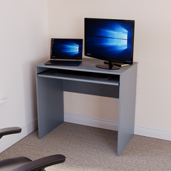 Huby Computer Desk, Grey