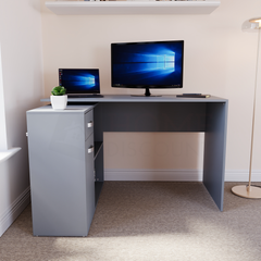 Longton Adjustable Computer Desk, Grey