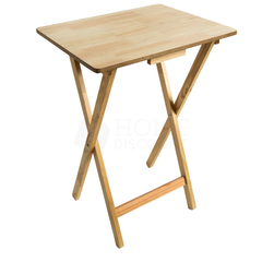 Folding Snack Table, Natural