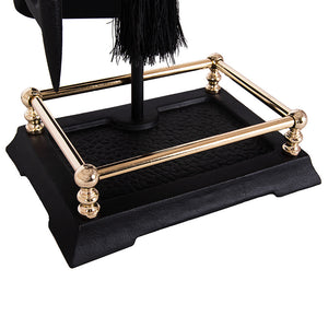 5-Piece Elton Companion Set - Black & Brass