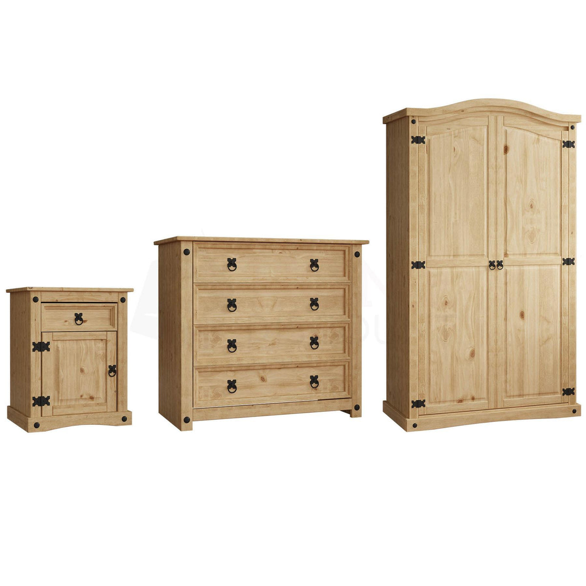 Corona Trio Bedroom Set