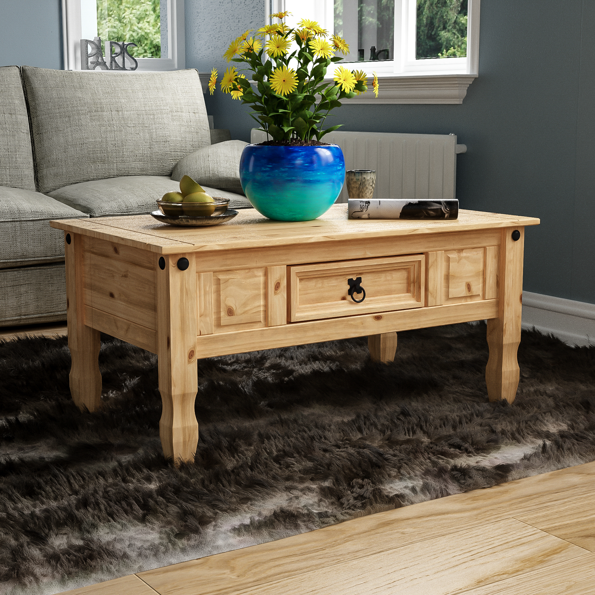 Corona 1-Drawer Coffee Table