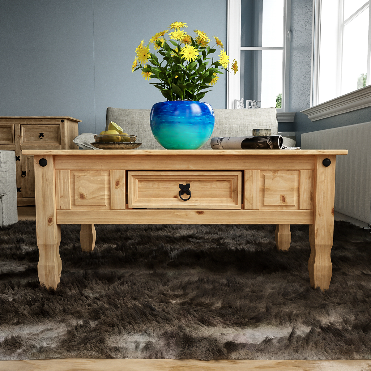 Corona 1-Drawer Coffee Table