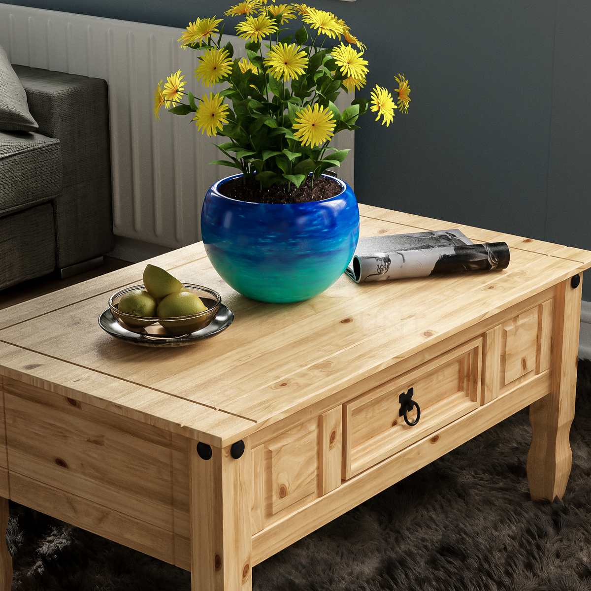 Corona 1-Drawer Coffee Table